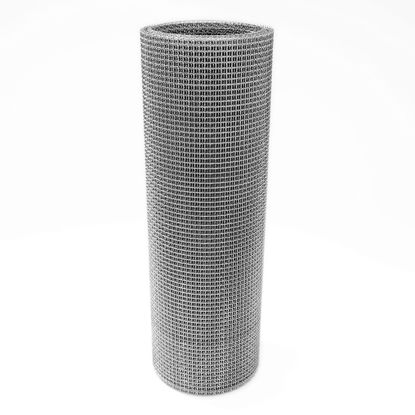 Picture of 1 Roll 5 Mesh 15.7”X20Ft (40cmX609.6cm) Wire Mesh, Sturdy Metal Mesh Sheets for DIY Projects, 304 Stainless Steel No Rust Mesh Screen