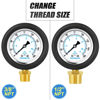 Picture of MEANLIN MEASURE 0~160Psi Stainless Steel 1/4" NPT 2.5" FACE DIAL Liquid Filled Pressure Gauge WOG Water Oil Gas Lower Mount（with Rubber Protective Sleeve）