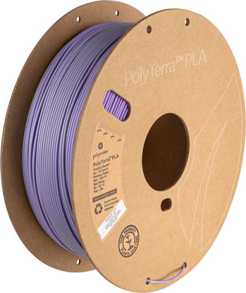 Picture of Polymaker Dual Color Matte PLA Filament 1.75mm Grey-Purple, Coextrusion 1.75 PLA 3D Printer Filament 1kg - Experience a Unique Dichromatic Matte Finish with PolyTerra PLA 1.75mm (+/- 0.03mm)