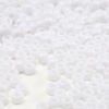 Picture of 1000 Pcs Acrylic White Pony Beads 6x9mm Bulk for Arts Craft Bracelet Necklace Jewelry Making Earring Hair Braiding (White)