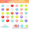 Picture of ARTDOT 1400 Pieces Letter Beads for Jewelry Making, 28 Patterns and 8 Colors of Alphabet Beads, Colorful Smiley Face Beads and Heart Beads for Bracelet Making