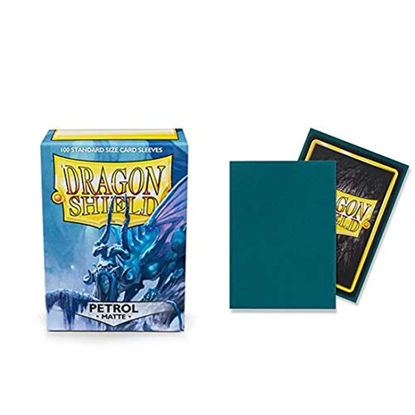Picture of Dragon Shield Matte Petrol Standard Size 100 ct Card Sleeves Individual Pack