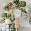 Picture of PartyWoo Retro Green Balloons, 50 pcs 5 Inch Sage Green Balloons, Green Balloons for Balloon Garland Arch as Party Decorations, Birthday Decorations, Wedding Decorations, Baby Shower Decorations