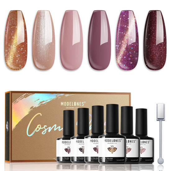 MIZHSE Diamond Gel Nail Polish, Reflective Glitter Gel Polish Set, Spa –  EveryMarket