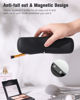 Picture of FERYES Large Travel Makeup Brush Holder, Magnetic Anti-fall Out Silicon Portable Cosmetic Face Brushes Holder, Soft and Sleek Makeup Tools Organizer for Travel- (8.27 * 2.36 * 1.57)