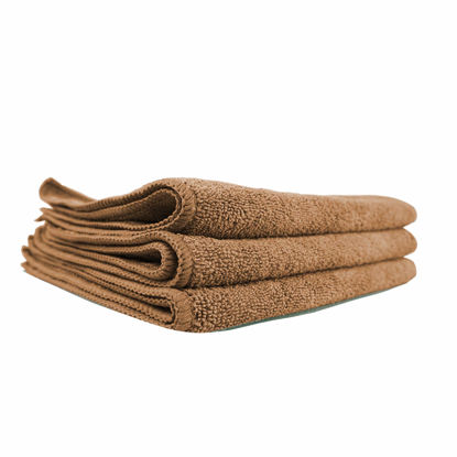 Picture of Chemical Guys MIC34403 Workhorse Professional Microfiber Towel, Tan (Safe for Car Wash, Home Cleaning & Pet Drying Cloths) 16" x 16", Pack of 3