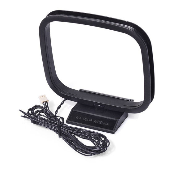 Picture of Eightwood AM FM Loop Antenna 3 Pin Mini Connector Compatible with Sony HiFi Series Sharp AV Receiver Radio Stereo System