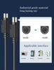 Picture of JUXINICE Mini-DIN 8-pin Male to Male Cable,Copper Wire 8 PIN Serial RS232 Cable Suitable for JVC Subwoofer Replacement 8 Pin Cable Home Theater Audio (6FT,Black