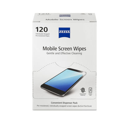 Picture of Zeiss Mobile screen wipes 120ct Box, White