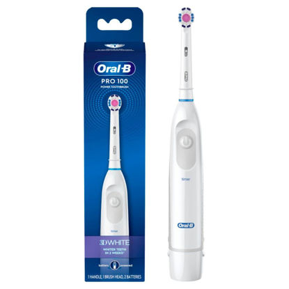 Picture of Oral-B Pro 100 3D White, Battery Powered Electric Toothbrush, White