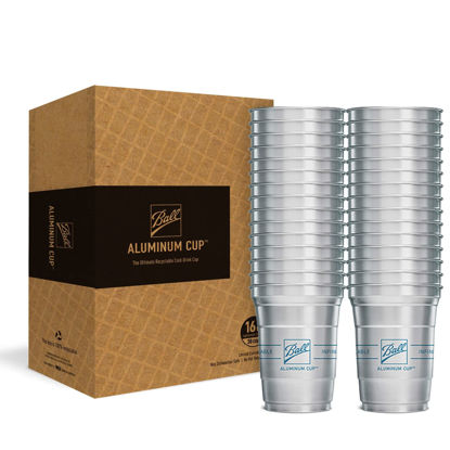 Picture of Ball Aluminum Cup Recyclable Party Cups, 16 oz. Cup, 30 Cups Per Pack