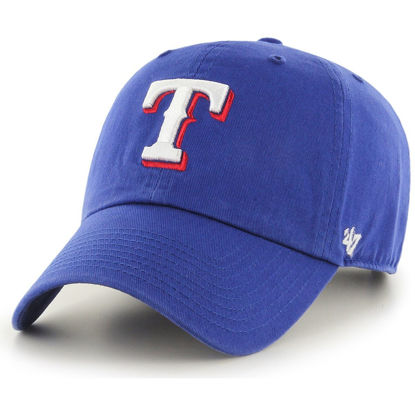 Picture of '47 MLB Texas Rangers Clean Up Adjustable Hat, Blue, One Size