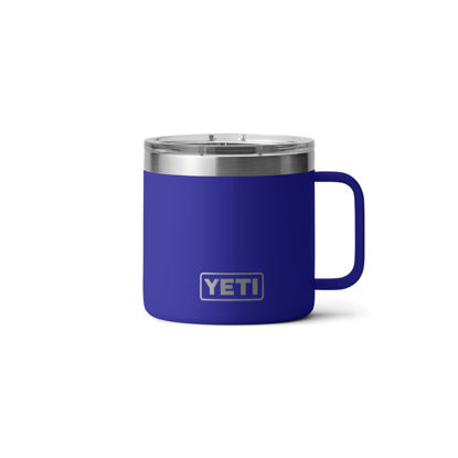Picture of YETI Rambler 14 oz Mug, Vacuum Insulated, Stainless Steel with MagSlider Lid, Offshore Blue