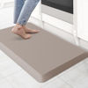 Picture of KitchenClouds Kitchen Mat Cushioned Anti Fatigue Kitchen Rug 0.75inch Waterproof Non Slip Kitchen Rugs and Mats Standing Desk Mat Comfort Floor Mats for Kitchen Sink Office (17.3"x28",Khaki)