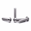 Picture of 1/4-20 x 2" Button Head Socket Cap Bolts Screws, 304 Stainless Steel 18-8, Allen Hex Drive, Bright Finish, Fully Machine Thread, Pack of 20