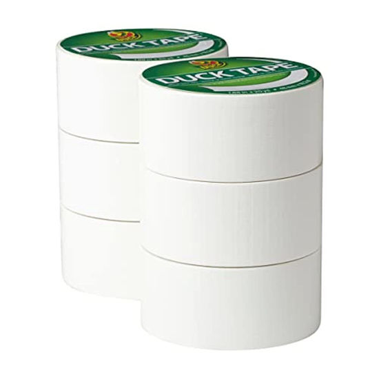 Picture of Duck Brand 1265015_C Duck Color Duct Tape, 6-Roll, White