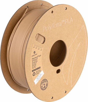 Picture of Polymaker Matte PLA Filament 1.75mm Pastel Peanut, 1.75 PLA 3D Printer Filament 1kg - PolyTerra 1.75 PLA Filament Matte Peanut Tan 3D Printing Filament (1 Tree Planted)