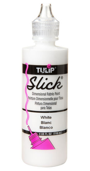 Picture of Tulip Acrylic Fabric Paint, 4 Fl Oz (Pack of 1), Slick White