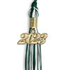 Picture of Endea Graduation Mixed Double Color Tassel with Gold Date Drop (Hunter Green/White, 2023)