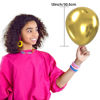 Picture of OWill 100pcs Balloons Glitter Metallic Gold Confetti 12 Inches Gold Latex Balloons, Glitter Gold Confetti Balloons for Birthday Baby Shower Wedding Party Supplies Arch Garland Decoration