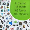 Picture of 100Pcs Photography Stickers, Camera Stickers for Water Bottles, Laptop, Scrapbooking, Planners - Photographer Gifts Women, Camera Gifts for Photographers Women, Photography Accessories