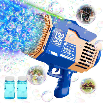 Picture of Bubble Machine Gun Kids Toys: 35000+ Bubbles Bazooka Bubble Gun Blaster Blower for Toddlers Girls Boys Ages 3 4 5 6 7 8 9 10 11 12 Year Old Outdoor Summer Fun Gifts Birthday Party Wedding