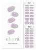 Picture of ohora Semi Cured Gel Nail Strips (N Cream Lavender) - Works with Any Nail Lamps, Salon-Quality, Long Lasting, Easy to Apply & Remove - Includes 2 Prep Pads, Nail File & Wooden Stick - Purple