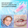 Picture of DAGEDA Body Glitter Gel, Face Glitters Body Gel Sequins Shimmer Liquid Eyeshadow, Chunky Glitter for Face Hair Nails, Holographic Cosmetic Laser Powder Festival Glitter Makeup 1.7oz (Light Pink)