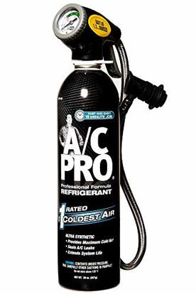 Picture of AC Pro Car Air Conditioner Synthetic R134A Refrigerant, AC Recharge Kit with Hose and Gauge, 20 Oz, ACP200-6