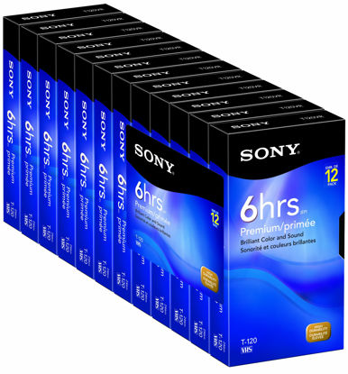 Picture of Sony 12T120VR 120-Minute Premium VHS Cassettes (12-Pack) (Discontinued by Manufacturer)