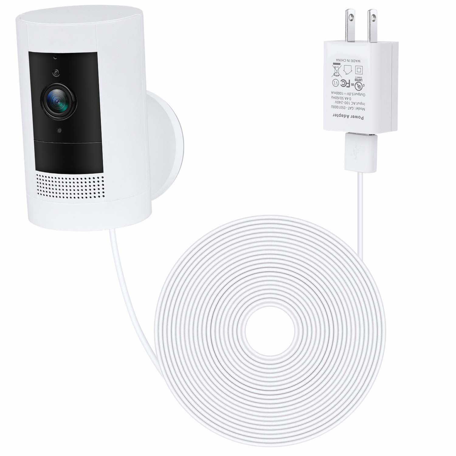 GetUSCart- ALERTCAM Power Adapter for Ring Stick Up Cam Battery(3rd Gen ...