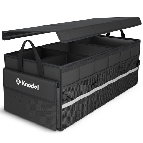 GetUSCart- K KNODEL Car Trunk Organizer with Lid, 3 Compartments