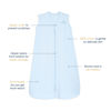 Picture of HALO Sleepsack, 100% Cotton Wearable Blanket, Swaddle Transition Sleeping Bag, TOG 0.5, Baby Blue, X-Large