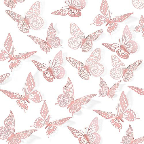 GetUSCart- SAOROPEB 3D Butterfly Wall Decor 48 Pcs 4 Styles 3 Sizes ...