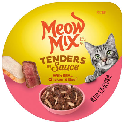 Picture of Meow Mix Tender Favorites Wet Cat Food, Chicken & Beef, 2.75 Ounce Cup (Pack of 12) (Packaging May Vary)