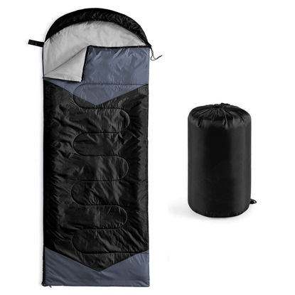 Picture of oaskys Camping Sleeping Bag - 3 Season Warm & Cool Weather - Summer Spring Fall Lightweight Waterproof for Adults Kids - Camping Gear Equipment, Traveling, and Outdoors