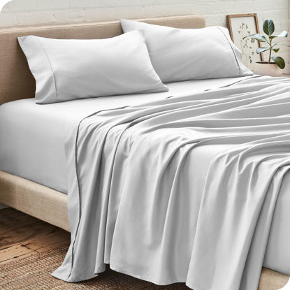 Picture of Bare Home King Sheet Set - Luxury 1800 Ultra-Soft Microfiber King Bed Sheets - Double Brushed - Deep Pockets - Easy Fit - 4 Piece Set - Bedding Sheets & Pillowcases (King, White)