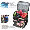 Picture of MIYCOO Insulated Lunch Bags for Women Men Large Lunch Box Leakproof Double Deck Soft Cooler Tote Bag (Flower, 15L)