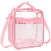 Picture of FlowFly Kids Lunch box Insulated Soft Bag Mini Cooler Back to School Thermal Meal Tote Kit for Girls, Boys, PinkClear