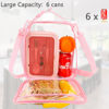 Picture of FlowFly Kids Lunch box Insulated Soft Bag Mini Cooler Back to School Thermal Meal Tote Kit for Girls, Boys, PinkClear