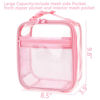 Picture of FlowFly Kids Lunch box Insulated Soft Bag Mini Cooler Back to School Thermal Meal Tote Kit for Girls, Boys, PinkClear