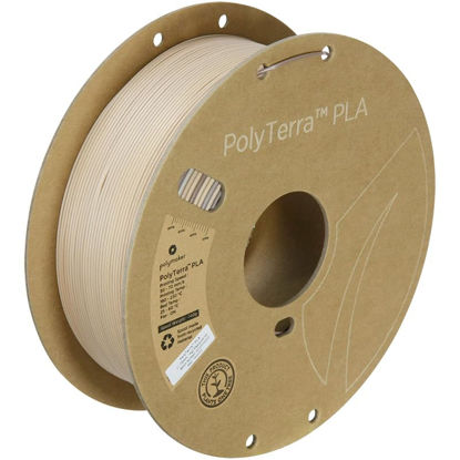 Picture of Polymaker Matte PLA Filament 1.75mm Cappuccino, 1.75 PLA 3D Printer Filament 1kg - PolyTerra 1.75 PLA Filament Matte Cappuccino 3D Printing Filament (1 Tree Planted)