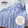 Picture of Bernat Baby Blanket BB Little Lilac Dove Print Yarn - 1 Pack of 10.5oz/300g - Polyester - #6 Super Bulky - 220 Yards - Knitting/Crochet