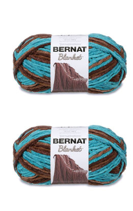 Picture of Bernat Blanket Mallard Wood Yarn - 2 Pack of 300g/10.5oz - Polyester - 6 Super Bulky - 220 Yards - Knitting/Crochet