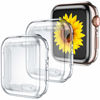 Picture of GEAK for Apple Watch Case 44mm Series 6 Series 5 with Screen Protector, 3 Pack Soft Transparent TPU All-Around Protective Case for iWatch Series 5 44mm (3 Clear)