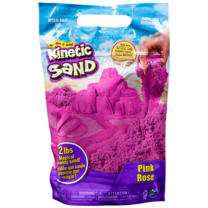 Picture of Kinetic Sand, The Original Moldable Sensory Play Sand, Pink, 2 lb. Resealable Bag, Ages 3+