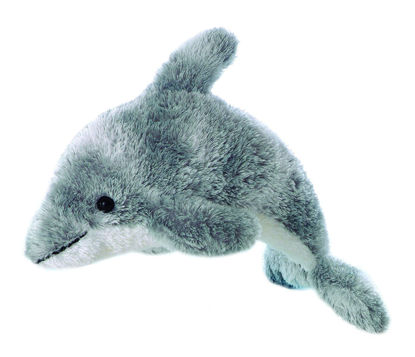 Picture of Aurora® Adorable Mini Flopsie™ Dorsey™ Stuffed Animal - Playful Ease - Timeless Companions - Gray 8 Inches