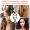 Picture of Heatless Curling Rod Headband No Heat Silk Ribbon Curling Rod Hair Roller Curls with Hair Claw Clip Lazy Natural Soft Wave DIY Hair Rollers Styling Tool for Sleep in Overnight (Bao)