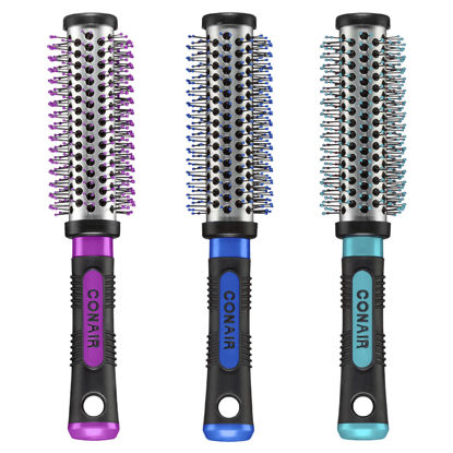 Picture of Conair Salon Results Metal Round Brush for Blow-Drying, Hairbrush for Short to Medium Hair Length, Color May Vary, Small, 1 Count