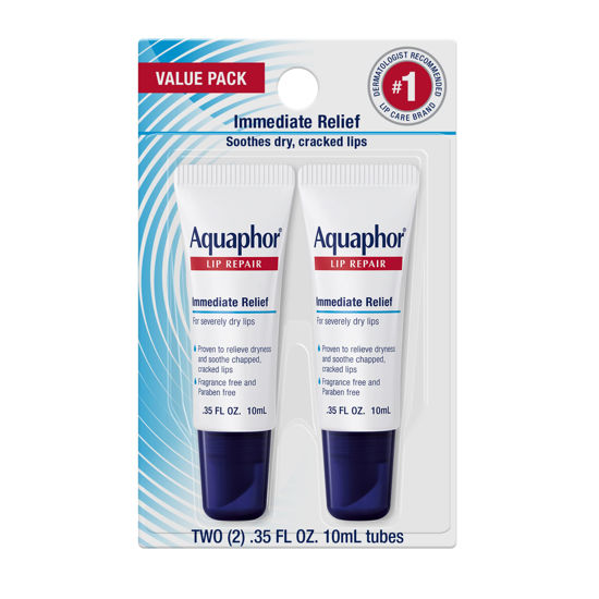 Picture of Aquaphor Lip Repair - Soothe Dry, Chapped Lips - Two .35 oz. Tubes-2 Count (Pack of 1)